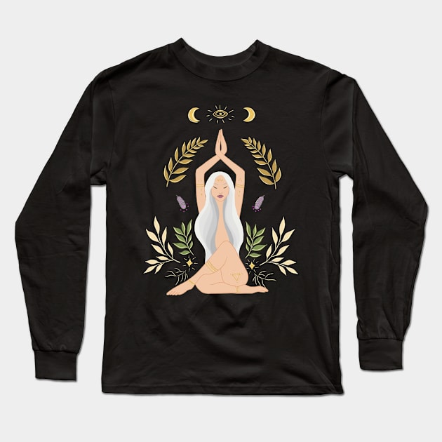 Goddess Long Sleeve T-Shirt by Nikita Nayar